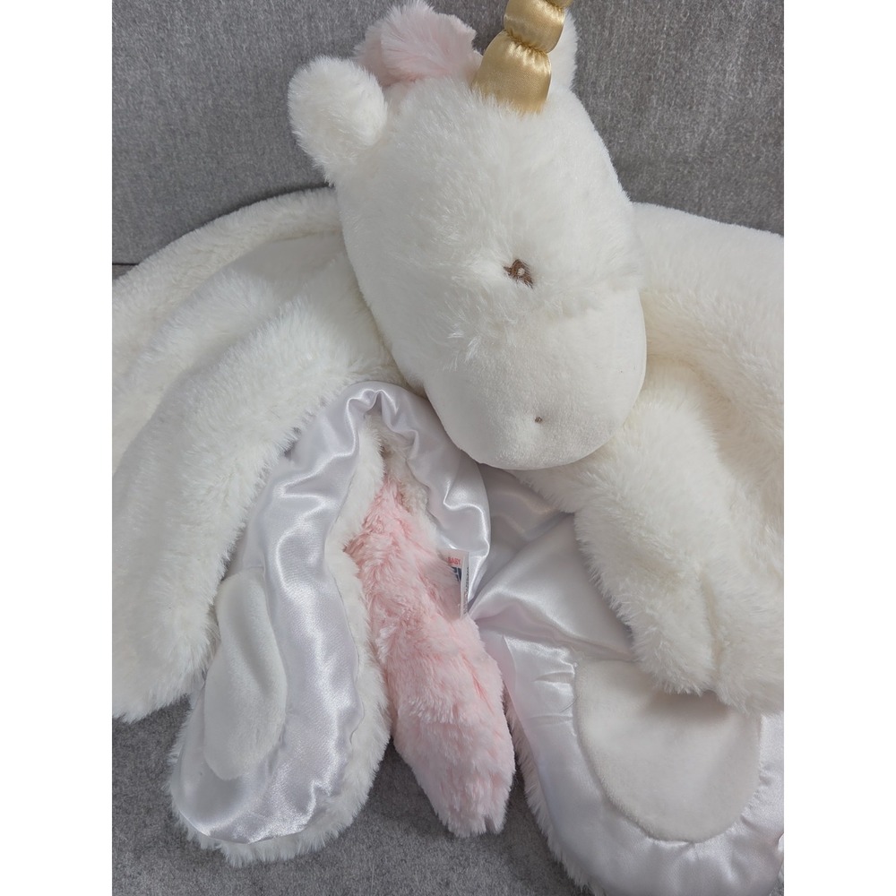 Baby GUND Luna Unicorn Comfy Coxy Unicorn Security Blanket Plush Lovey Satin